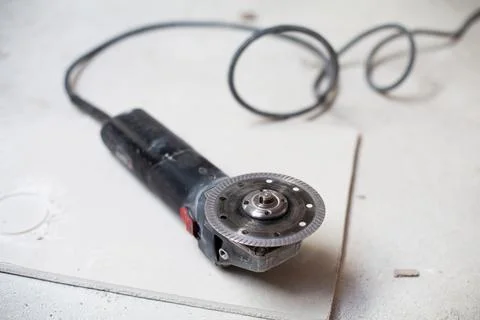 Angle Grinder With Diamond Masonry Blade. electric grinding machine Stock Photos