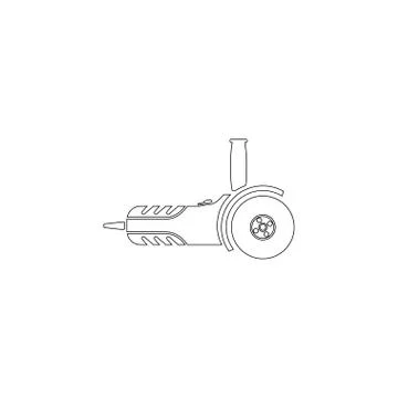Angle grinder. flat vector icon Stock Illustration