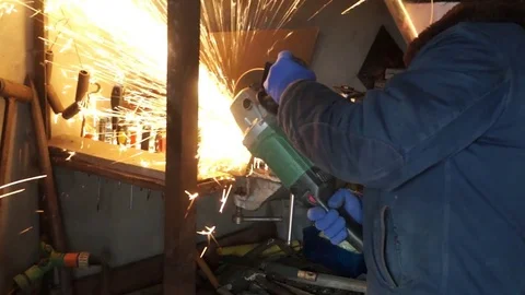 Angle Grinder Stock Footage 81783731