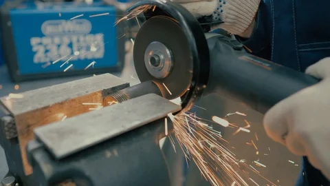 Angle grinder Stock Footage 126782357