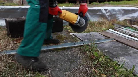 Angle Grinder Stock Footage 130083765
