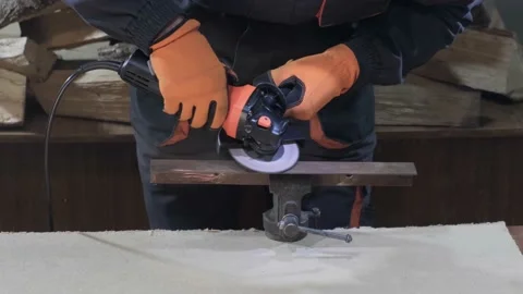 Angle grinder Stock Footage 149888683
