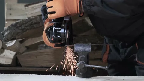 Angle grinder Stock Footage 149888687