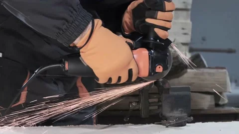 Angle grinder Stock Footage 149888692