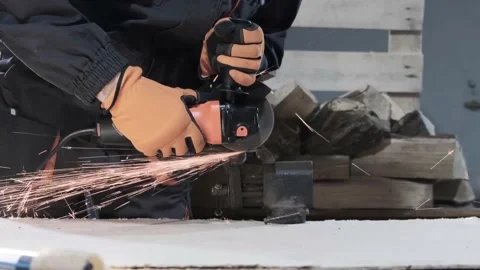 Angle grinder Stock Footage 149888697