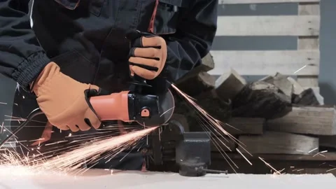 Angle grinder Stock Footage 149888704