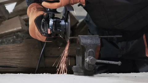 Angle grinder Stock Footage 149890737