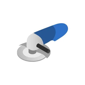 Angle grinder icon, isometric 3d style Stock Illustration