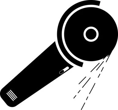 Angle grinder icon sign. Stock Illustration