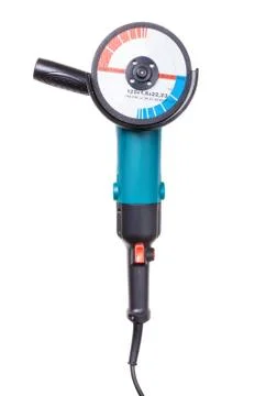 Angle grinder isolated on white background. Stock Photos