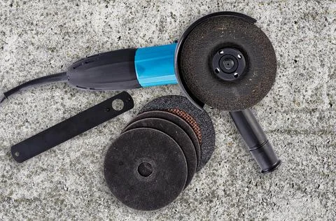 Angle grinder for metal Stock Photos