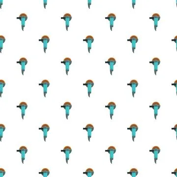 Angle grinder pattern repeating on a white background イラスト素材