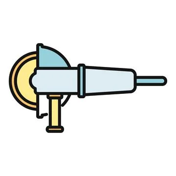 Angle grinder power tool for construction and diy work Stock Illustration