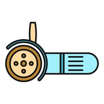 Angle grinder power tool for construction and renovation work Stock Illustration