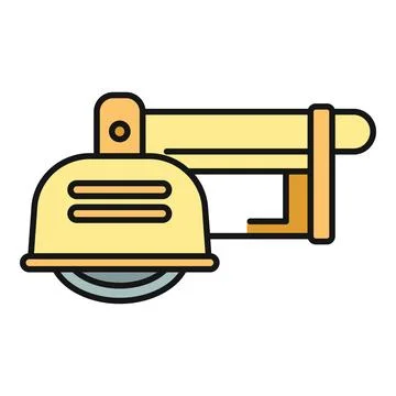 Angle grinder power tool for construction and industrial work Stock Illustration