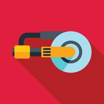 Angle grinder power tool cutting machine construction icon Stock Illustration