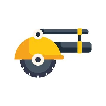 Angle grinder power tool cutting machine construction icon Stock Illustration