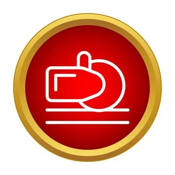 Angle grinder power tool cutting metal icon Stock Illustration
