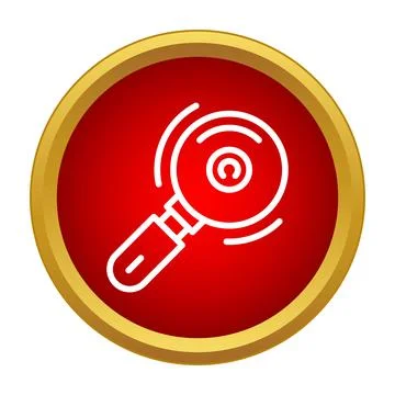 Angle grinder power tool icon in red circle Stock Illustration