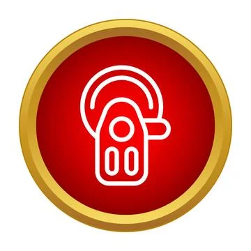 Angle grinder power tool industrial icon button イラスト素材