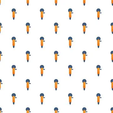 Angle grinder power tool repeating pattern background Stock Illustration