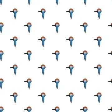 Angle grinder power tool seamless repeating pattern Stock Illustration