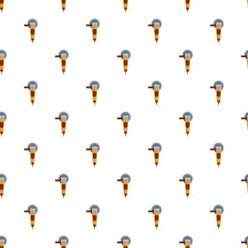 Angle grinder power tool seamless pattern background Stockillustratie