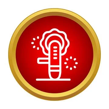 Angle grinder tool polishing sparks icon design Illustration