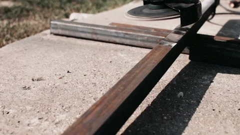 The angle grinder Turning on Stock Footage 139895835