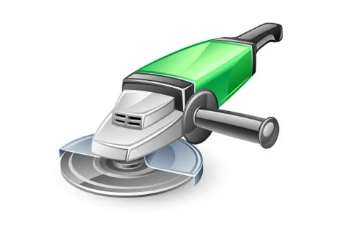 Angle grinder vector illustration Stock Illustration