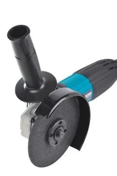 Angle grinder on white Stock Photos