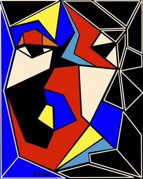 Angle Headed 2001 Diana Ong (b.1940/Chinese-American) Computer graphics Stock Illustration