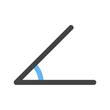 Angle icon vector image. Stock Illustration