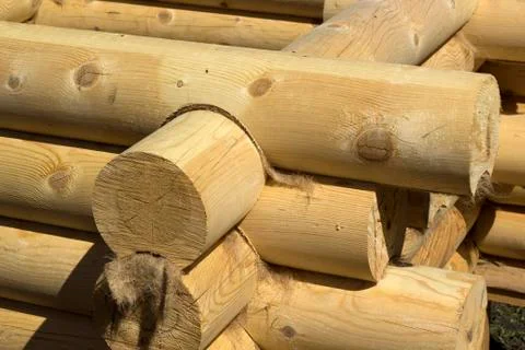 Angle of log Stock Photos