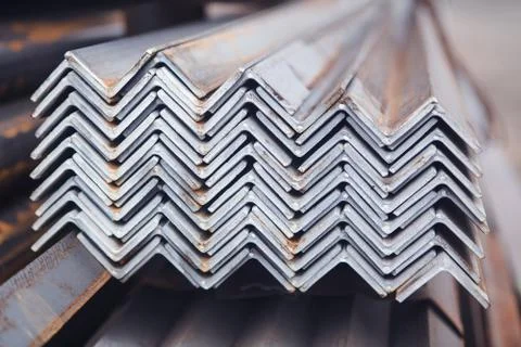Angle metal background Stock Photos