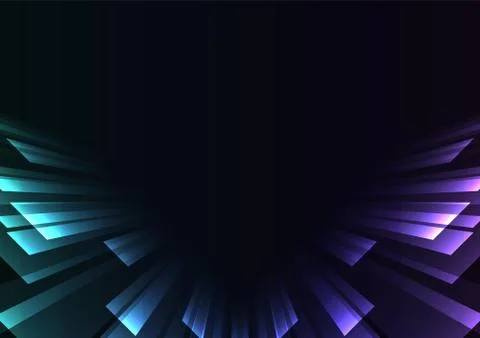 Angle overlap stripe rush in dark background Stock Illustration