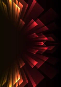 Angle overlap stripe rush in dark background Stock Illustration