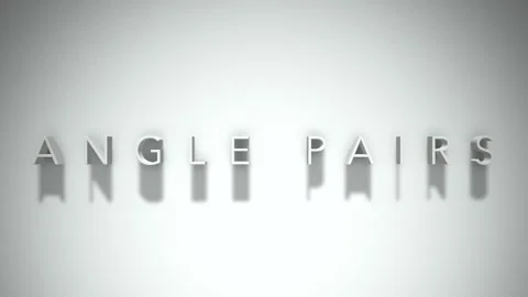Angle pairs 3D title animation with shadows on a white background Stock Footage 297819824