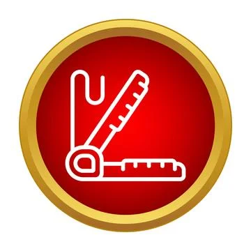 Angle ruler and protractor measuring tool icon Stock Illustration