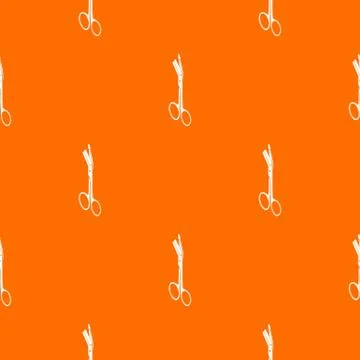 Angle scissors pattern vector orange Stockillustratie