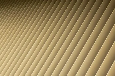 Angle view of beige gradient 3d stripes. Louvre shutters like pattern and shadow Stock Photos