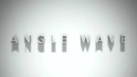 Angle wave 3D title animation with shadows on a white background Stock Footage 297799418