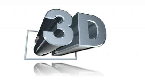 Angled 3D Push Reflected on White Vidéo 605189