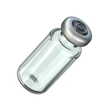 Angled glass ampoule 3D Angled glass ampoule 3D render illustration isolat... Stock Photos