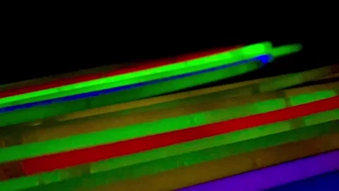 Angled Glowsticks Stock Footage 251682969