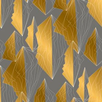 Angled lines, polygons seamless pattern 스톡 일러스트
