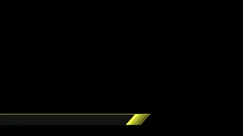 Angled Lower Third - Yellow Stock Footage 21724701