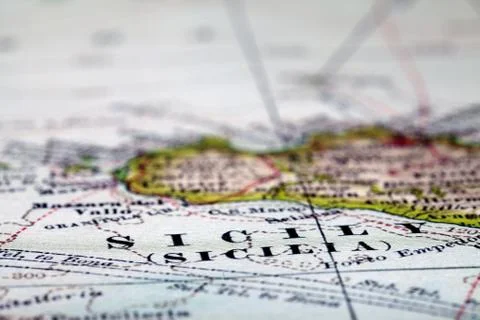 Angled map Stock Photos