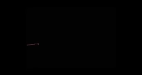 Angled Muzzle Flash with Smoke VFX Overlay On Black Background 動画素材 334098757