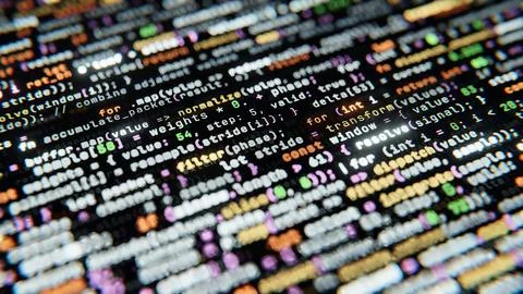 Angled programming code background for software development 스톡 일러스트
